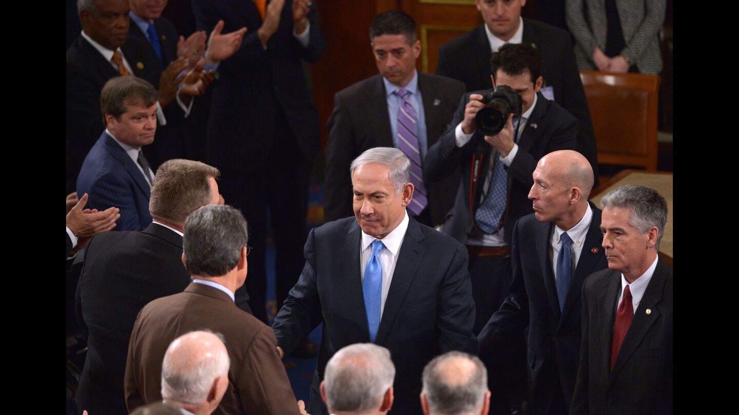 Benjamin Netanyahu addresses a joint meeting of Congress