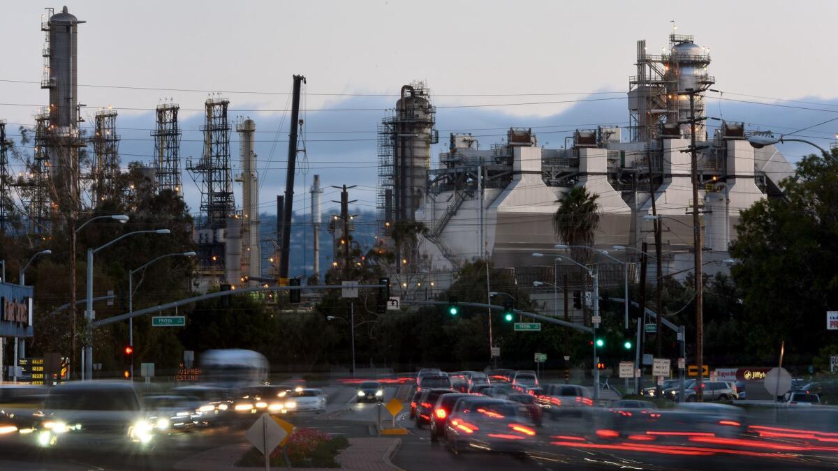 Torrance Refining Co. is one of two South Bay refineries that use modified hydrofluoric acid, a highly toxic chemical used to make high-octane gasoline.