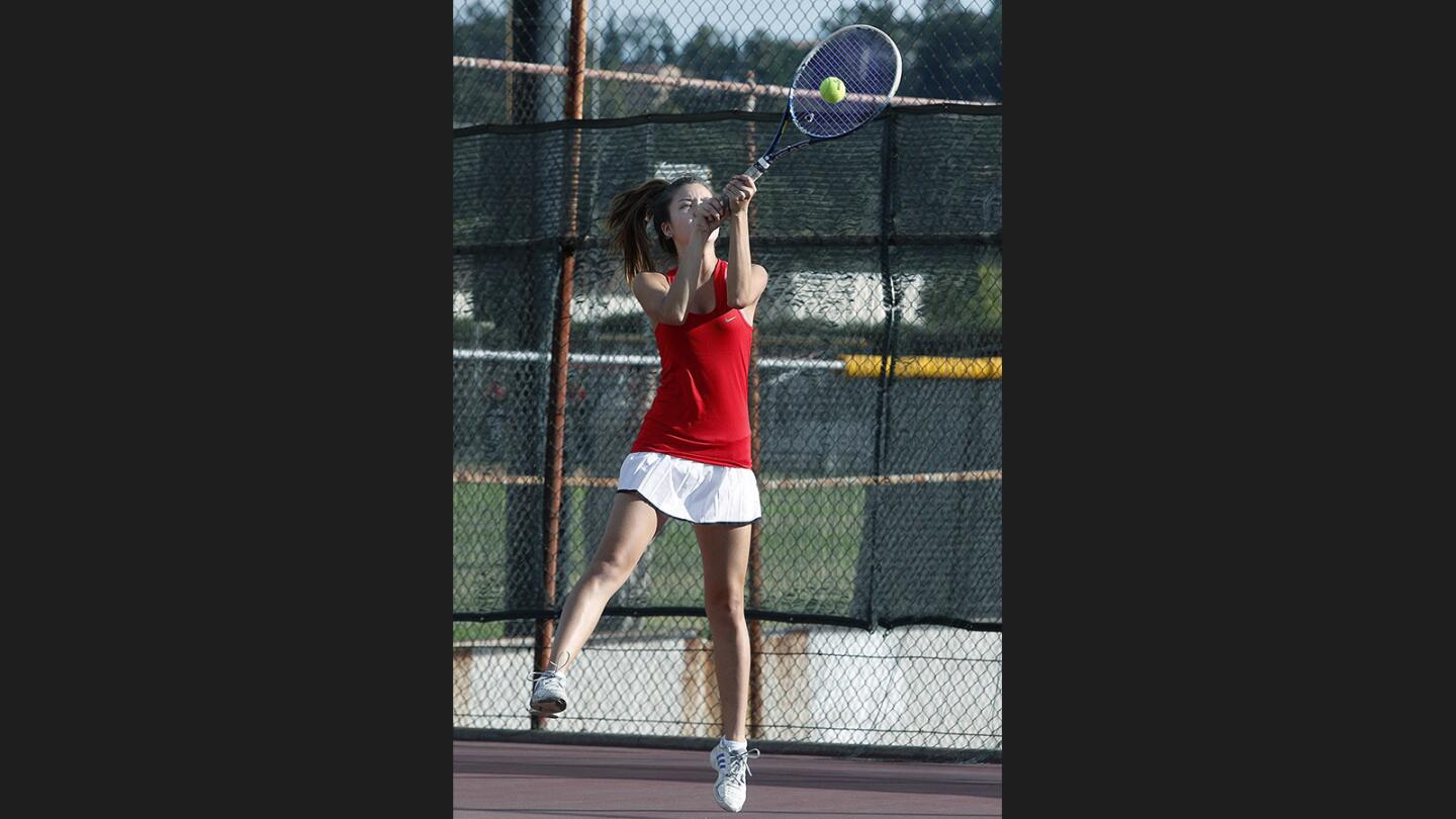 Photo Gallery: Glendale vs. Hemet in CIF semifinal girls' tennis