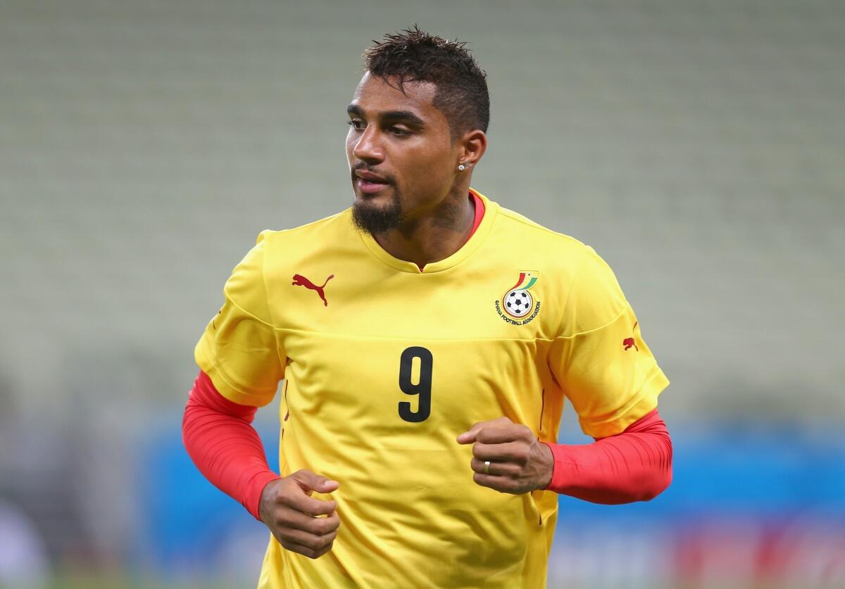 Kevin Prince Boateng and Ghana will be looking for their first win of the World Cup in a match Saturday against Germany. Ghana lost its first match of the tournament to the U.S., 2-1.