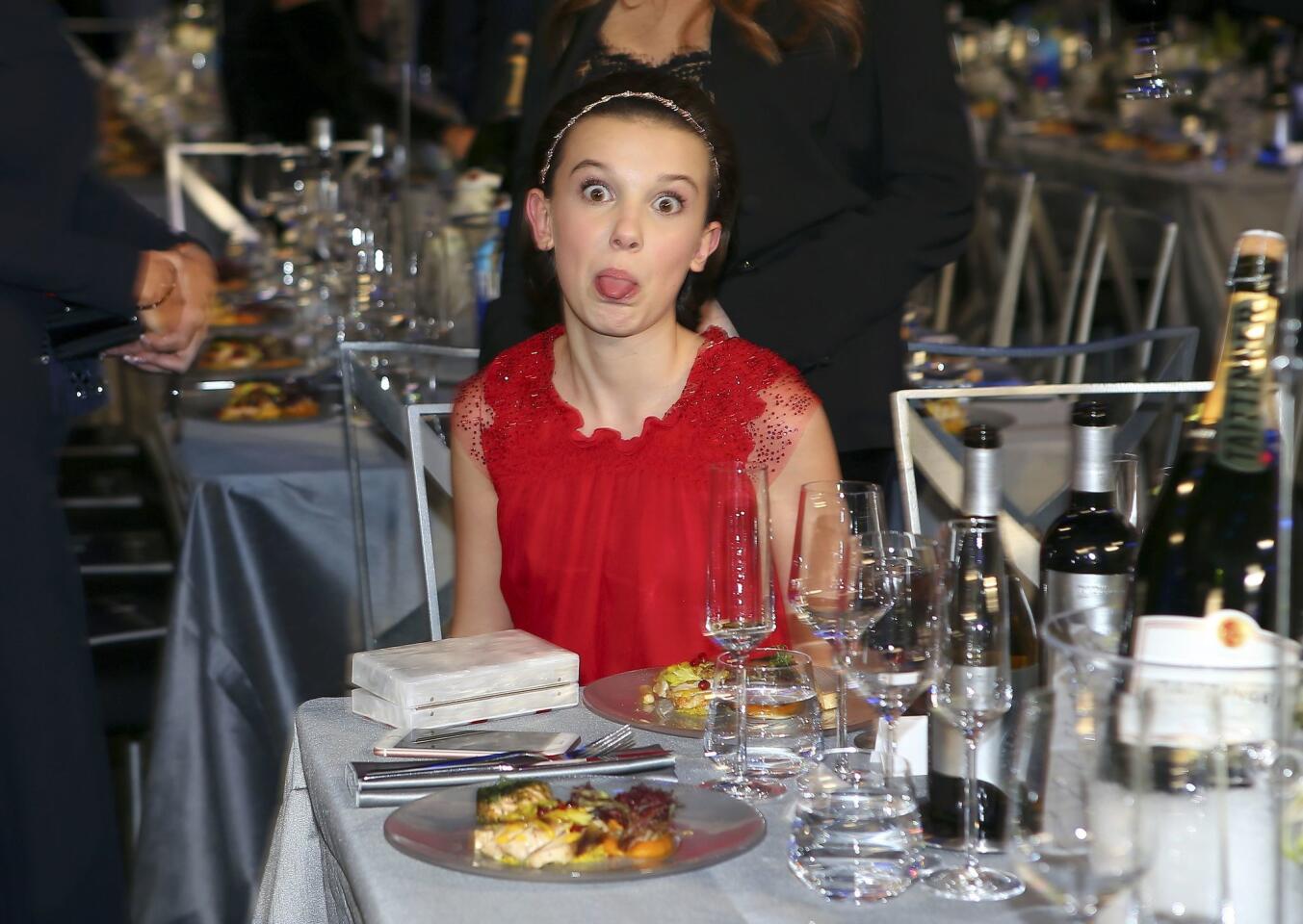 Millie Bobby Brown attends the 23rd Screen Actors Guild Awards in Los Angeles