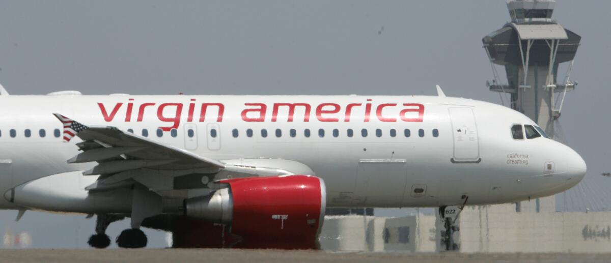 Virgin America ranked highest among the nation's top 15 carriers in a study of overall airline quality. Above, a file photo of a Virgin America jet.