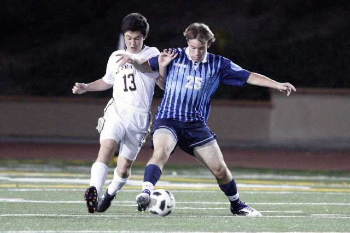 ARCHIVE PHOTO: Crescenta Valley defender Matt Bracht is one of several key returning players for the Falcons.