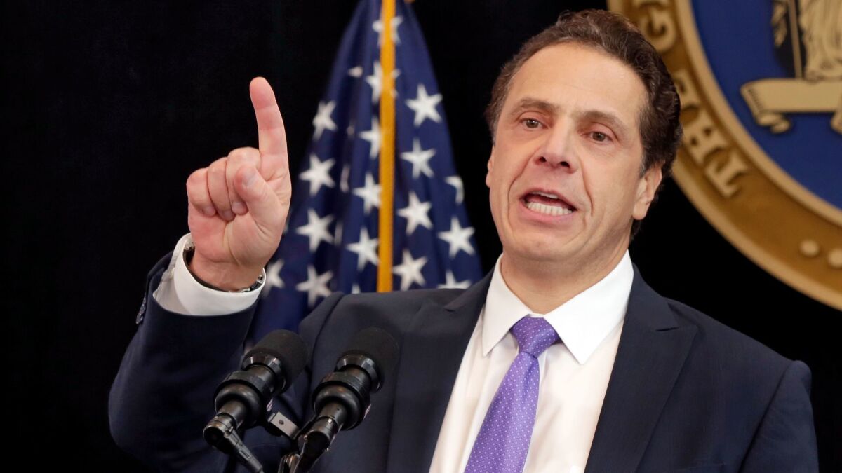 NY Gov. Andrew Cuomo's 2014 book is "All Things Possible: Setbacks and Success in Politics and Life."