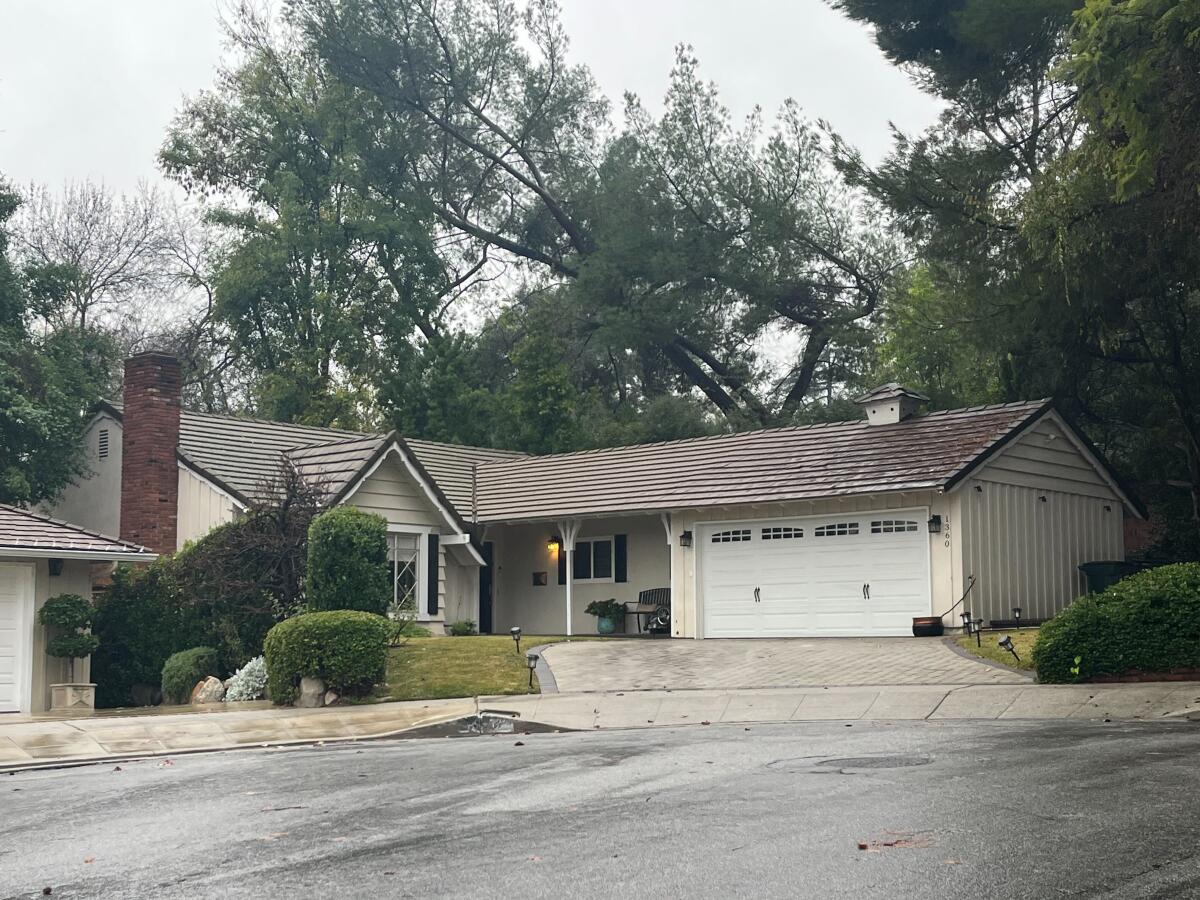 Photo of the Patel home in Pasadena.