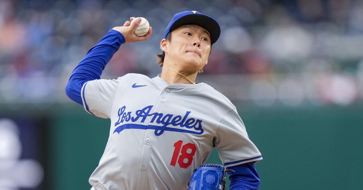Yoshinobu Yamamotos 6 torlose Innings helfen den Dodgers, die Nationals zu besiegen