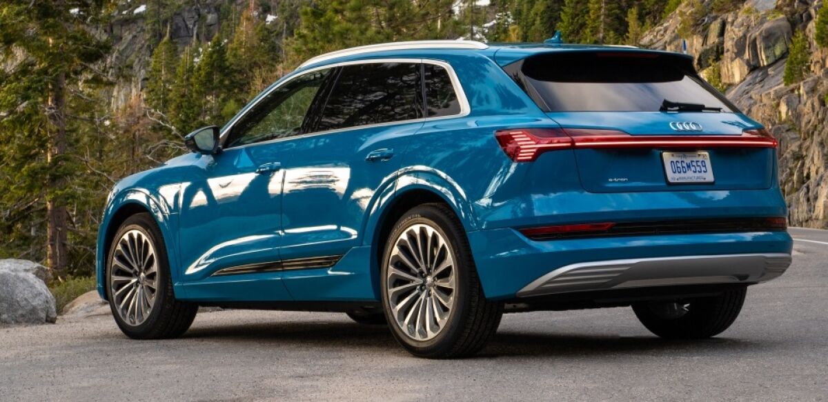 The e-tron has plenty of power to move the weight and it will feel hefty on moderate acceleration, but the standard adaptive air suspension displaces any sense of burden.