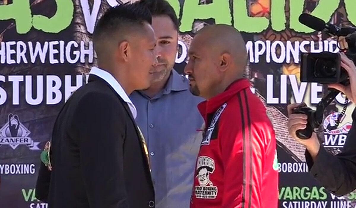 Francisco Vargas, left, and Orlando Salido will fight June 4 at StubHub Center.