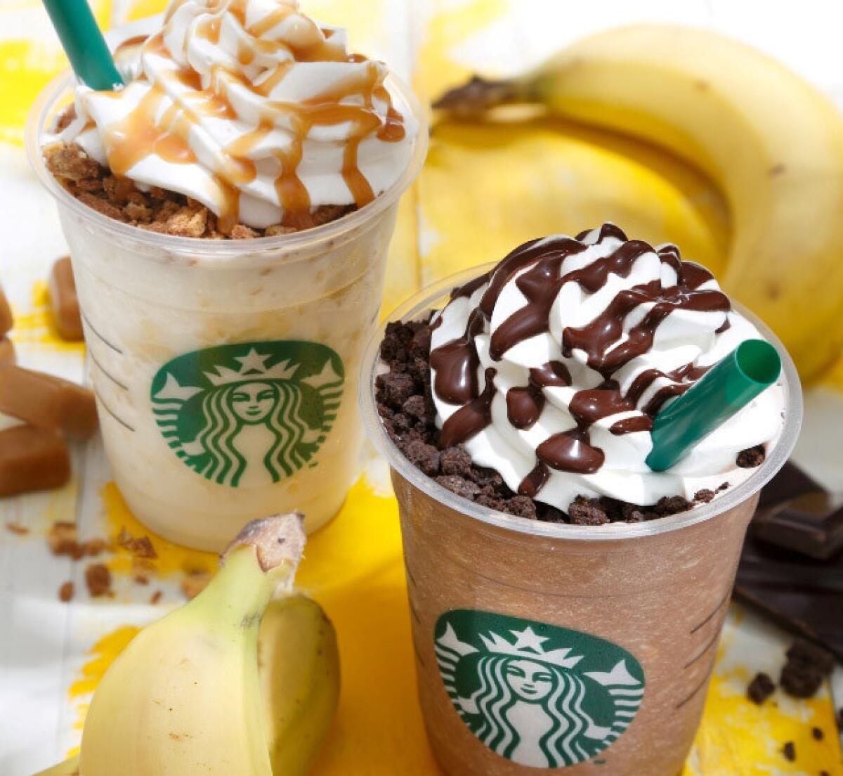 Starbucks Japan is launching two new flavors of Frappuccinos with fresh bananas and brownie crumbles.