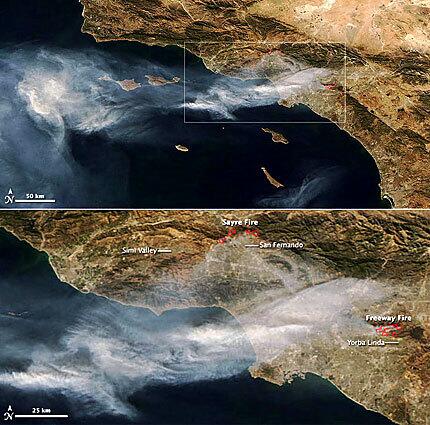 NASAs Aqua satellite fire image