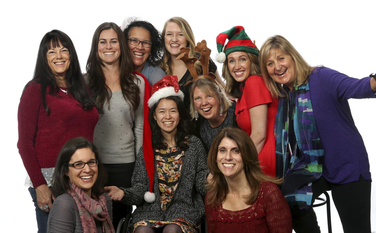 2014 holiday cookie finalists, front row from left, Liz Boerkoel, Sarah Mahoney, Karen Florek and Gail Field; back row, Elizabeth Morner, Alison Young, Sharon Graves, Lauren Bajorinas, Bradie Fink and Jan Lansing.