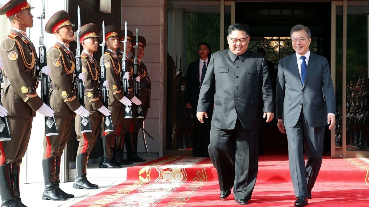 North and South Korea's leaders held surprise talks on May 26 to get a historic summit between Kim Jong Un and President Trump back on track.