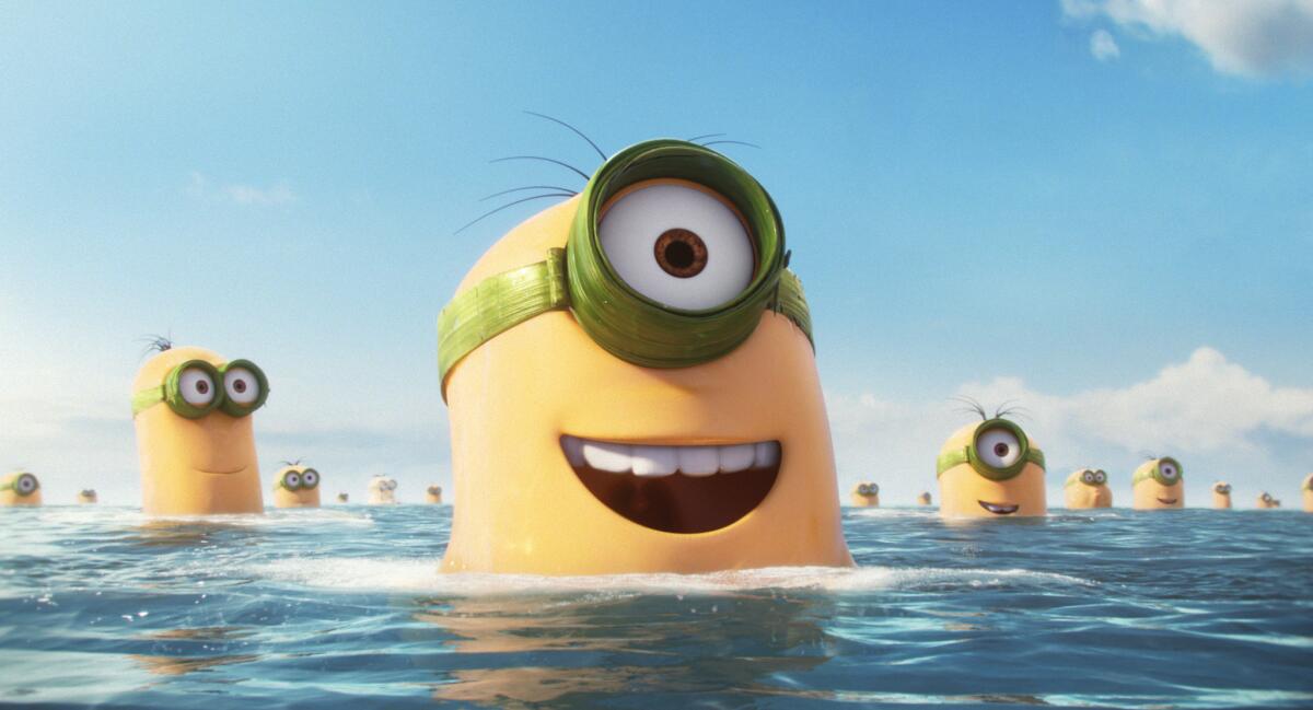 The animated film "Minions" made an estimated $46 million in theaters Friday.