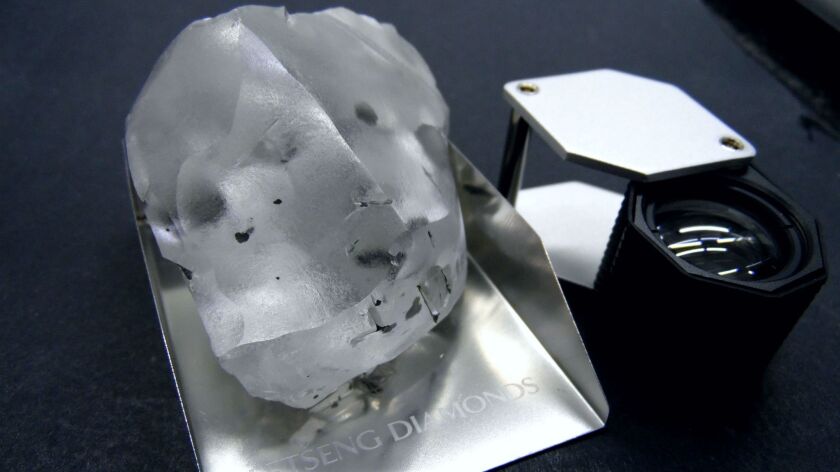 A 910-carat diamond was discovered in Gem Diamonds' Letseng mine near Maseru, Lesotho.