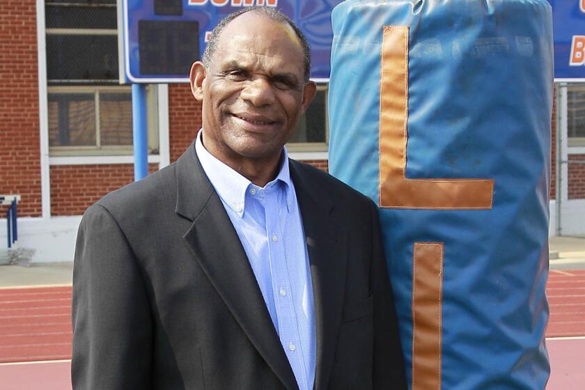 Former USC Athletic Director Mike Garrett says he wants to build Langston University into a football powerhouse.