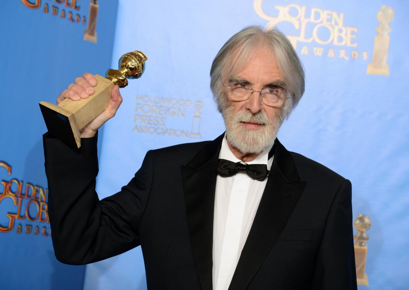 Michael Haneke, winner for foreign language film ('Amour')