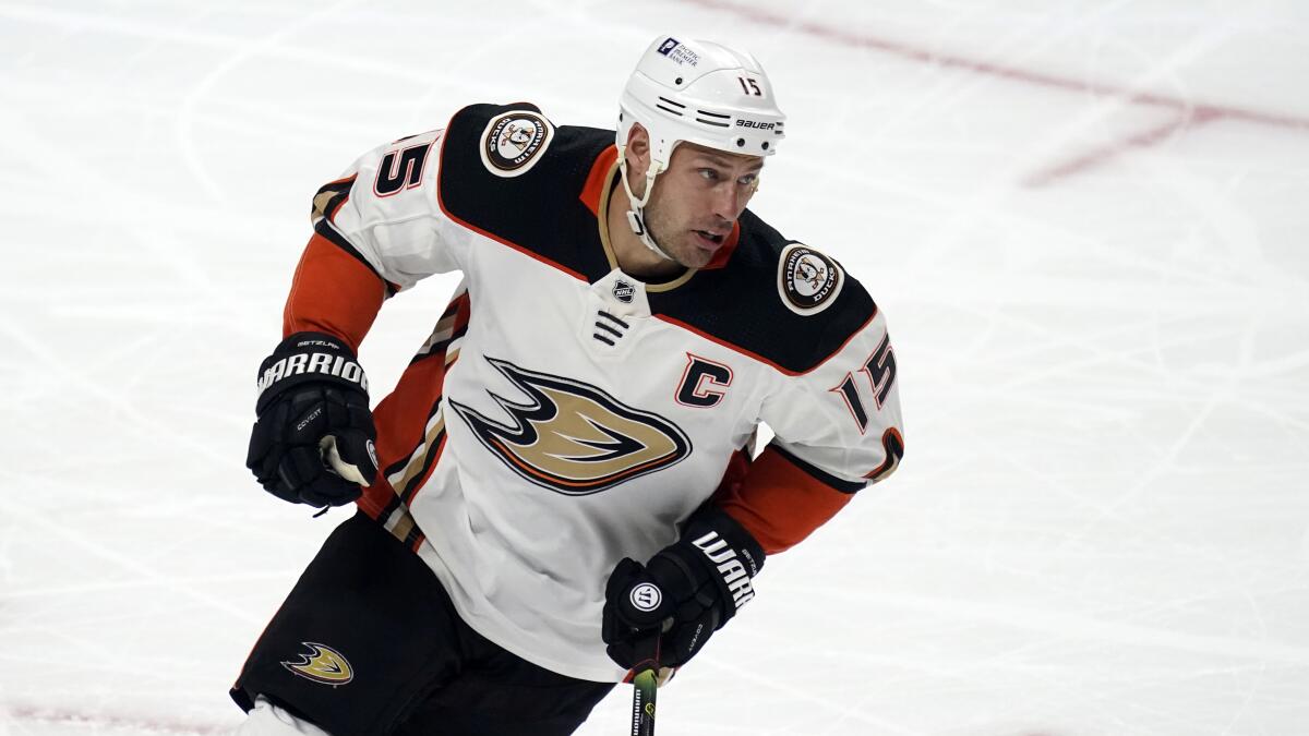 Anaheim Ducks center Ryan Getzlaf skates during a game against the Kings