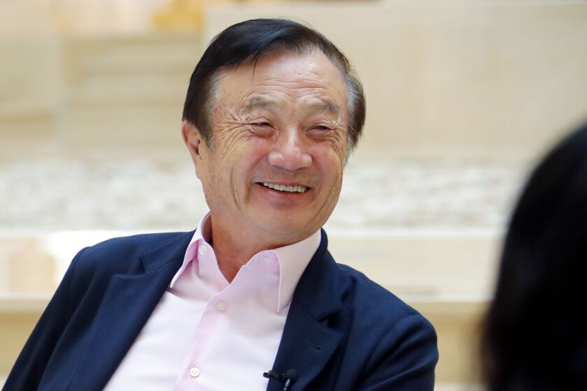 Ren Zhengfei, founder and president of Huawei. December 2019