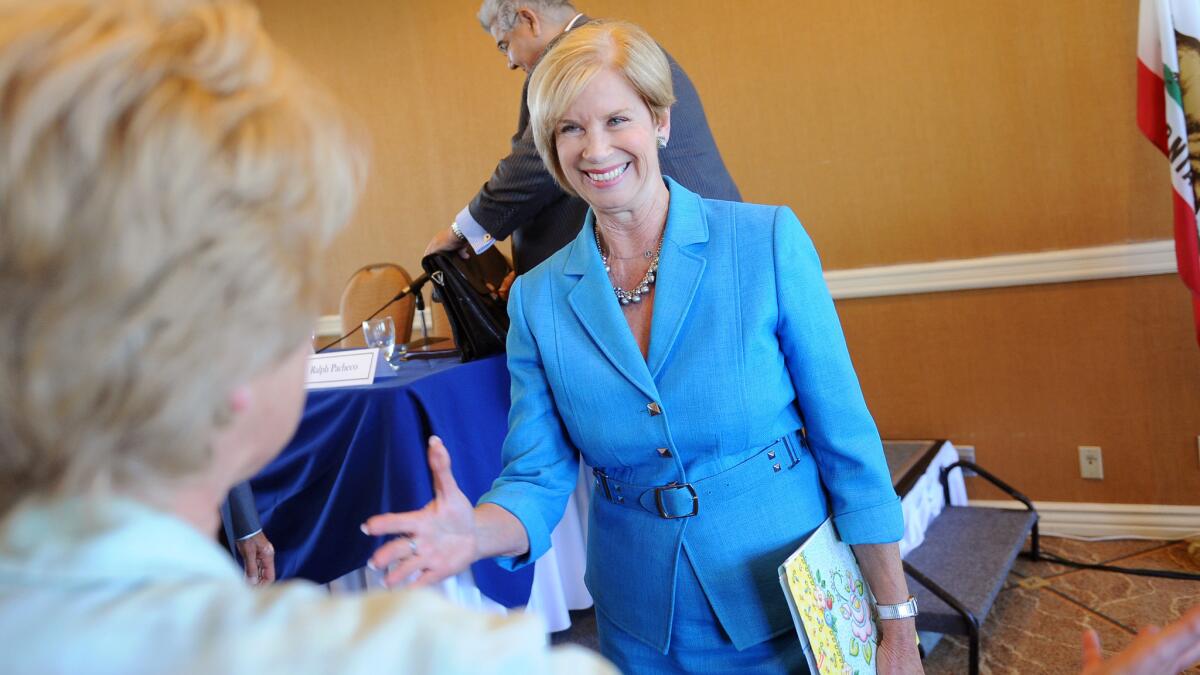 A spokesman for Rep. Janice Hahn, who is running for a seat on the county Board of Supervisors, said Hahn did not know that a contributor to her campaign was fined $170,000 in 2013 for laundering dozens of campaign donations.