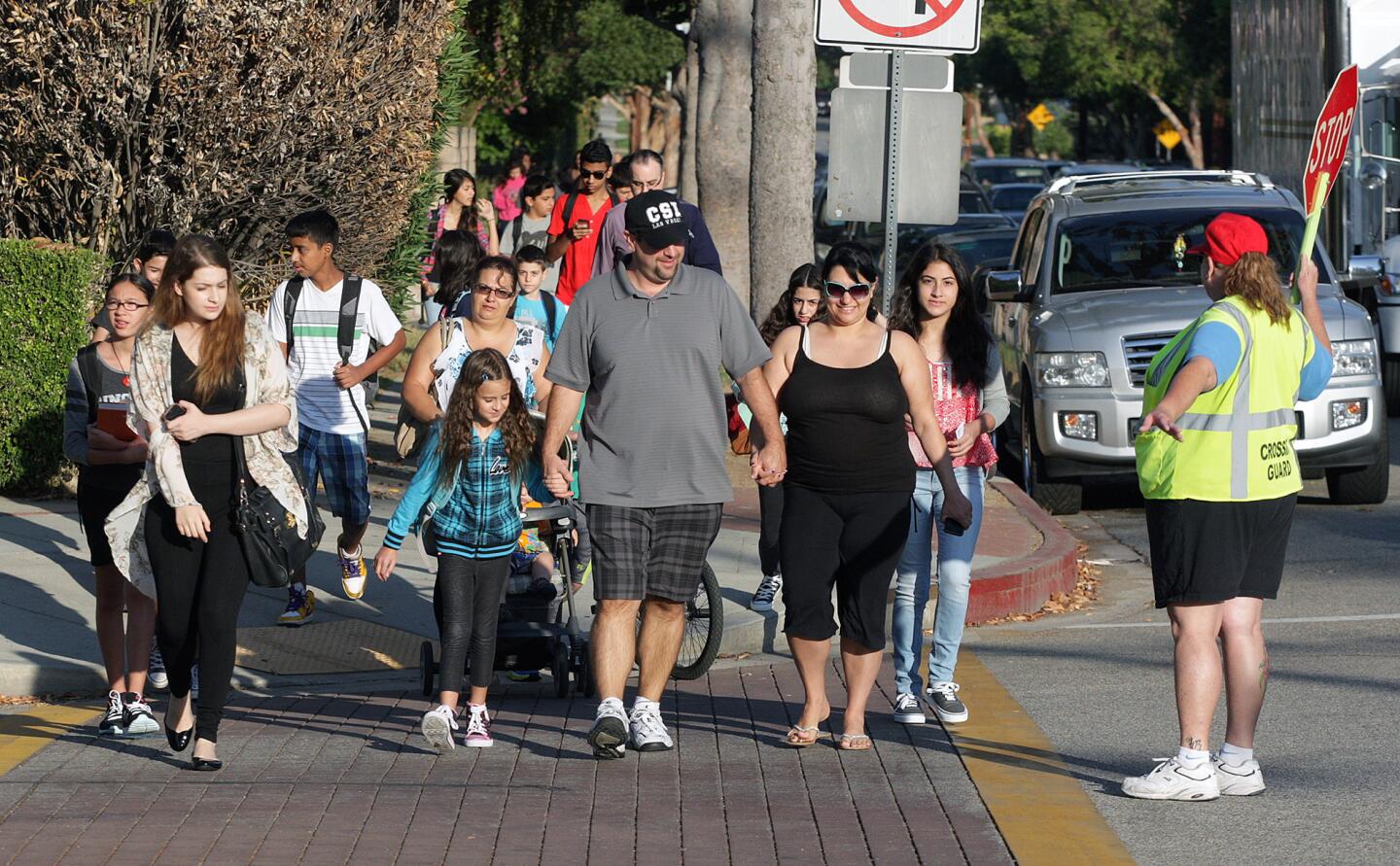 Photo Gallery: First day of school at Mark Keppel Visual and Performing Arts Magnet School in Glendale