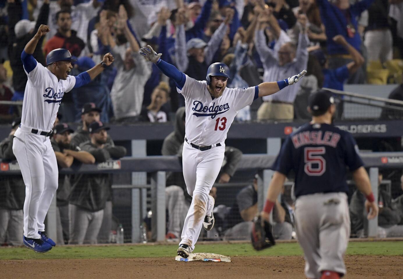 APphoto_World Series Red Sox Dodgers Baseball