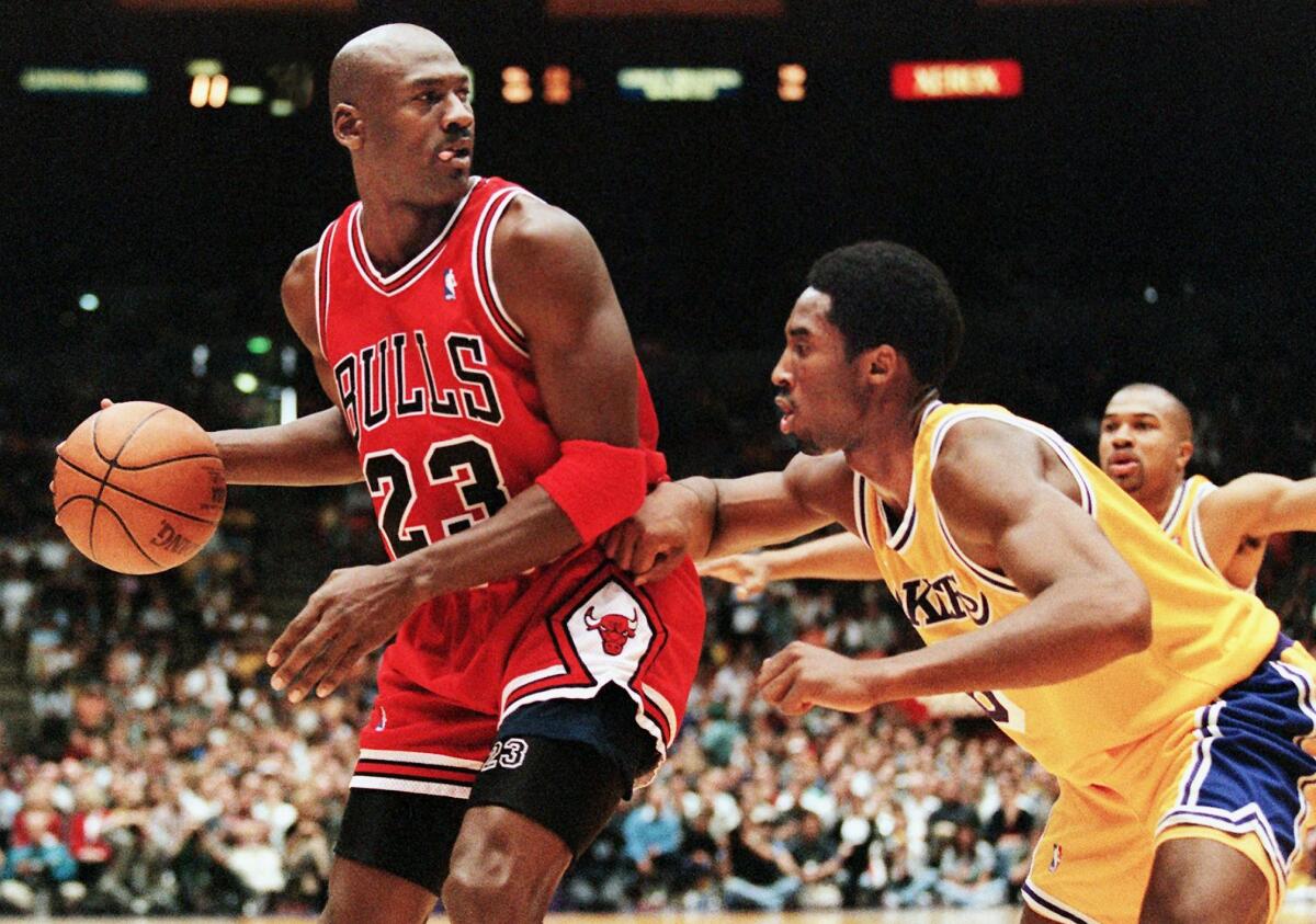 Michael Jordan Kobe Bryant.