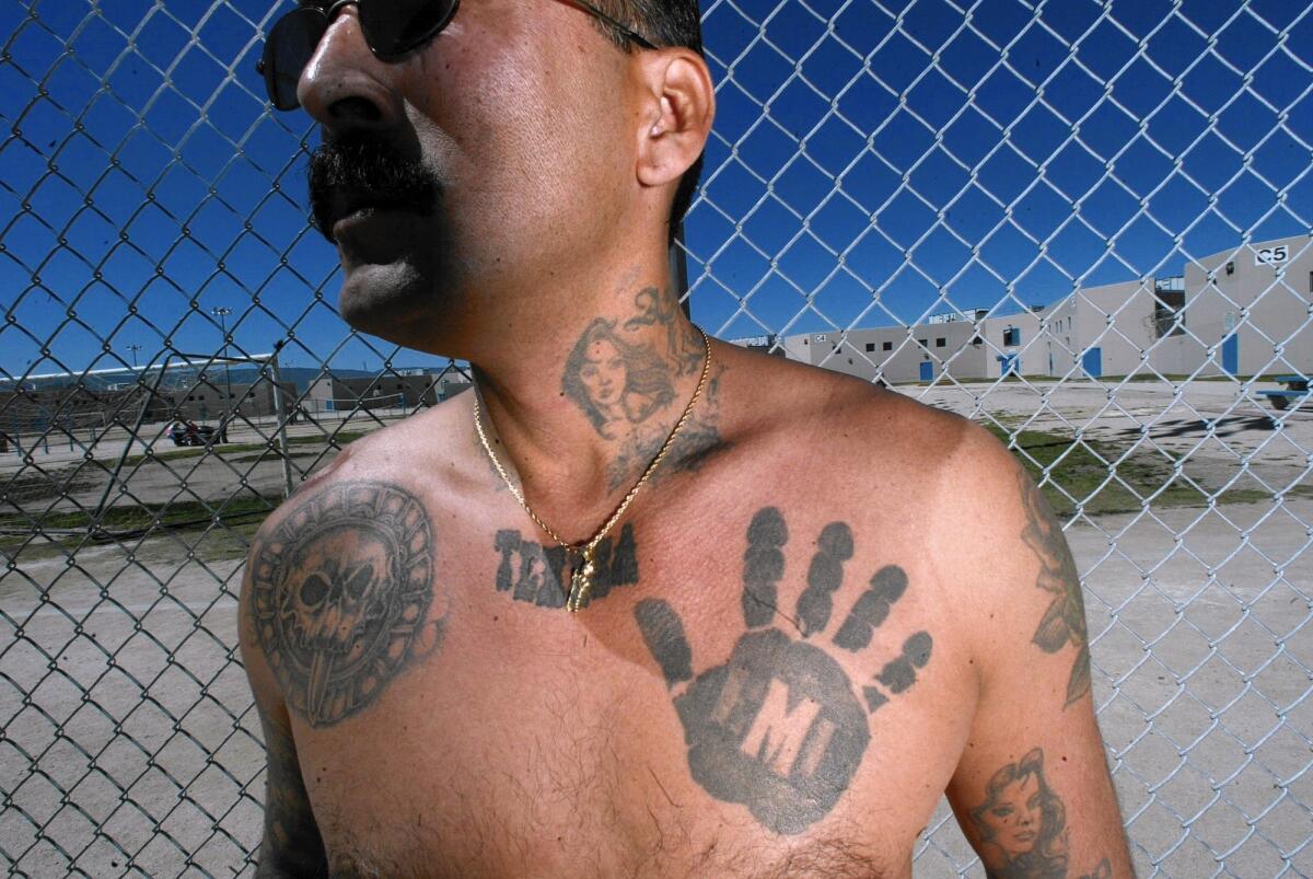 Rene "Boxer" Enriquez, former Mexican Mafia member, spoke for about an hour, detailing the businesslike structure of the gang and taking questions from the audience.