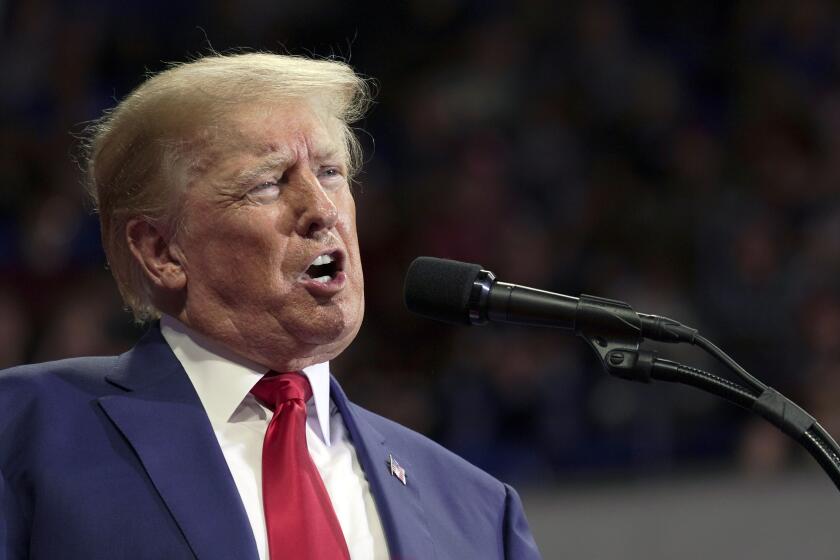 FILE - Former President Donald Trump speaks at a rally in Wilkes-Barre, Pa., Saturday, Sept. 3, 2022. The Trump Organization is going on trial accused of helping some top executives avoid income taxes on compensation they got in addition to their salaries, like rent-free apartments and luxury cars. (AP Photo/Mary Altaffer, File)