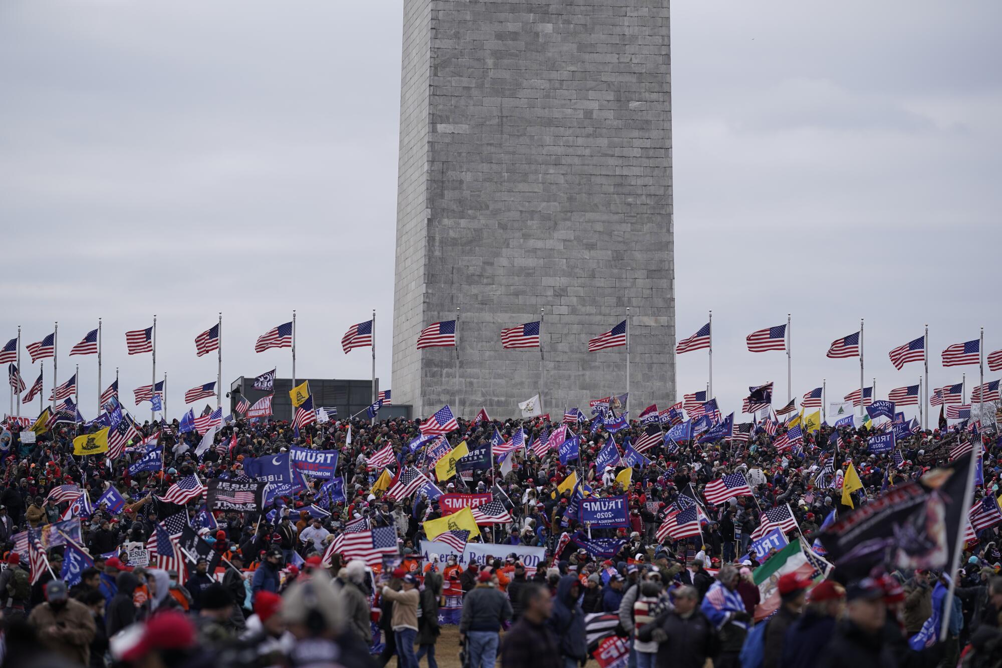 Trump supporters in the nation’s capital protest the ratification of President-elect Joe Biden’s electoral college victory