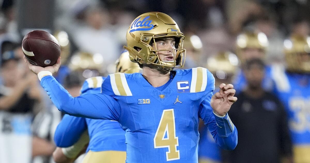 Ethan Garbers practices, but will he start for UCLA vs. Minnesota?