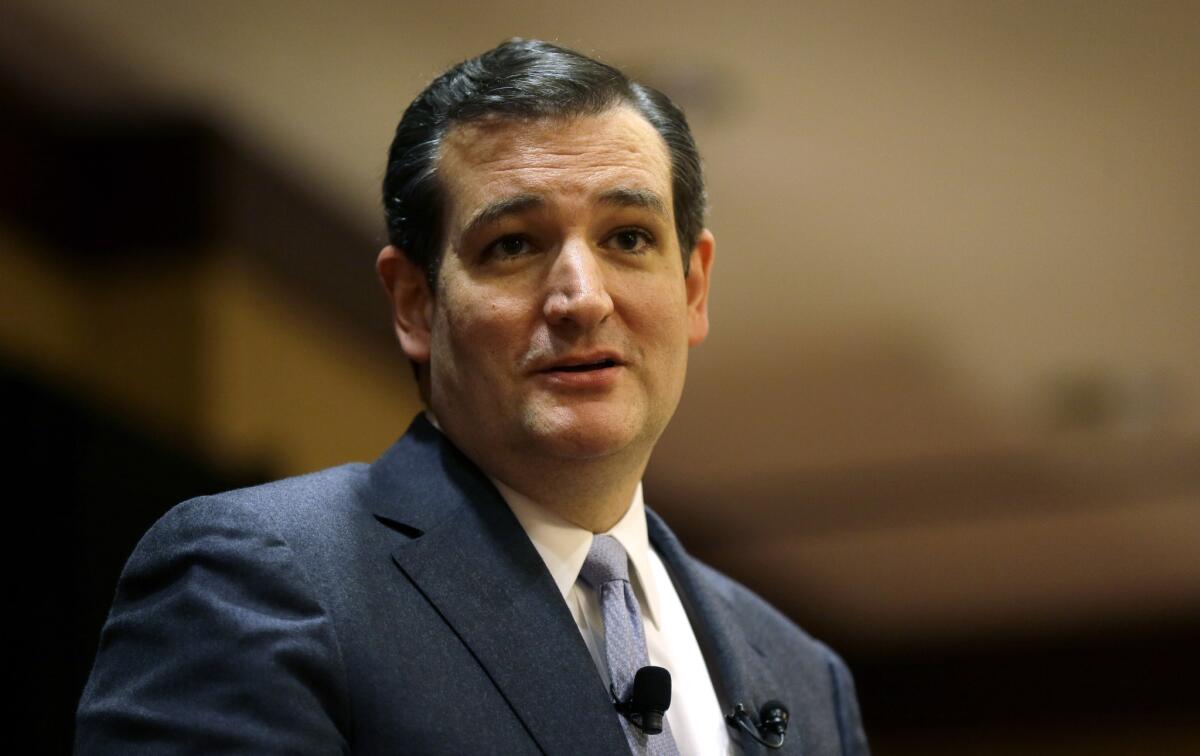 Sen. Ted Cruz (R-Texas) objects to a provision in the Senate Ukraine legislation that would expand the loan-making authority of the International Monetary Fund.