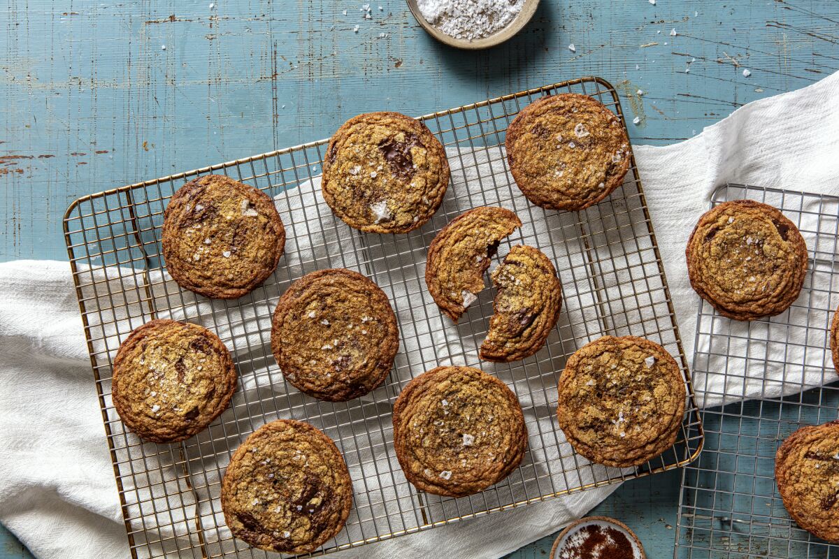 Brown Butter Espresso Cookies from a recipe by Mei Lin of Nightshade