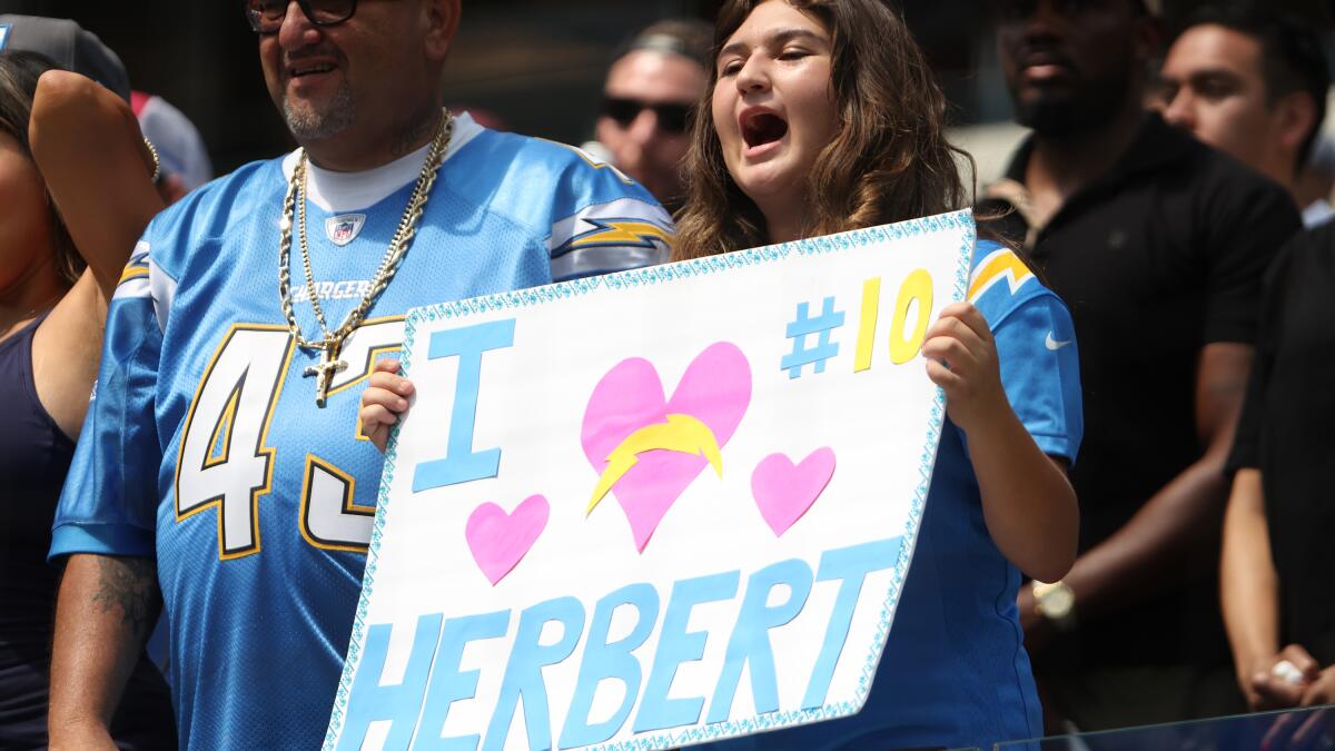 Chargers Fans Ponder Their Favorite Justin Herbert Play from the