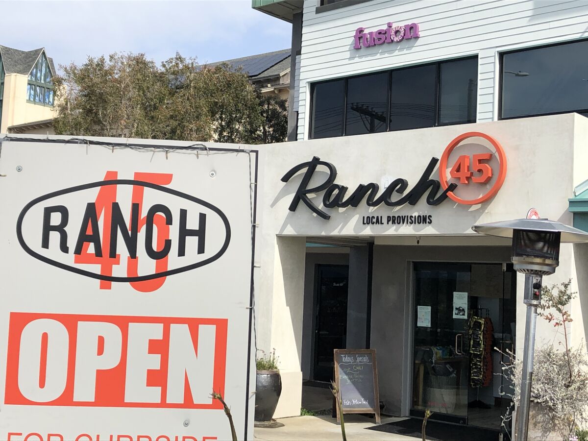Ranch 45 in Solana Beach is now doing full dinner service with seasonal menus.