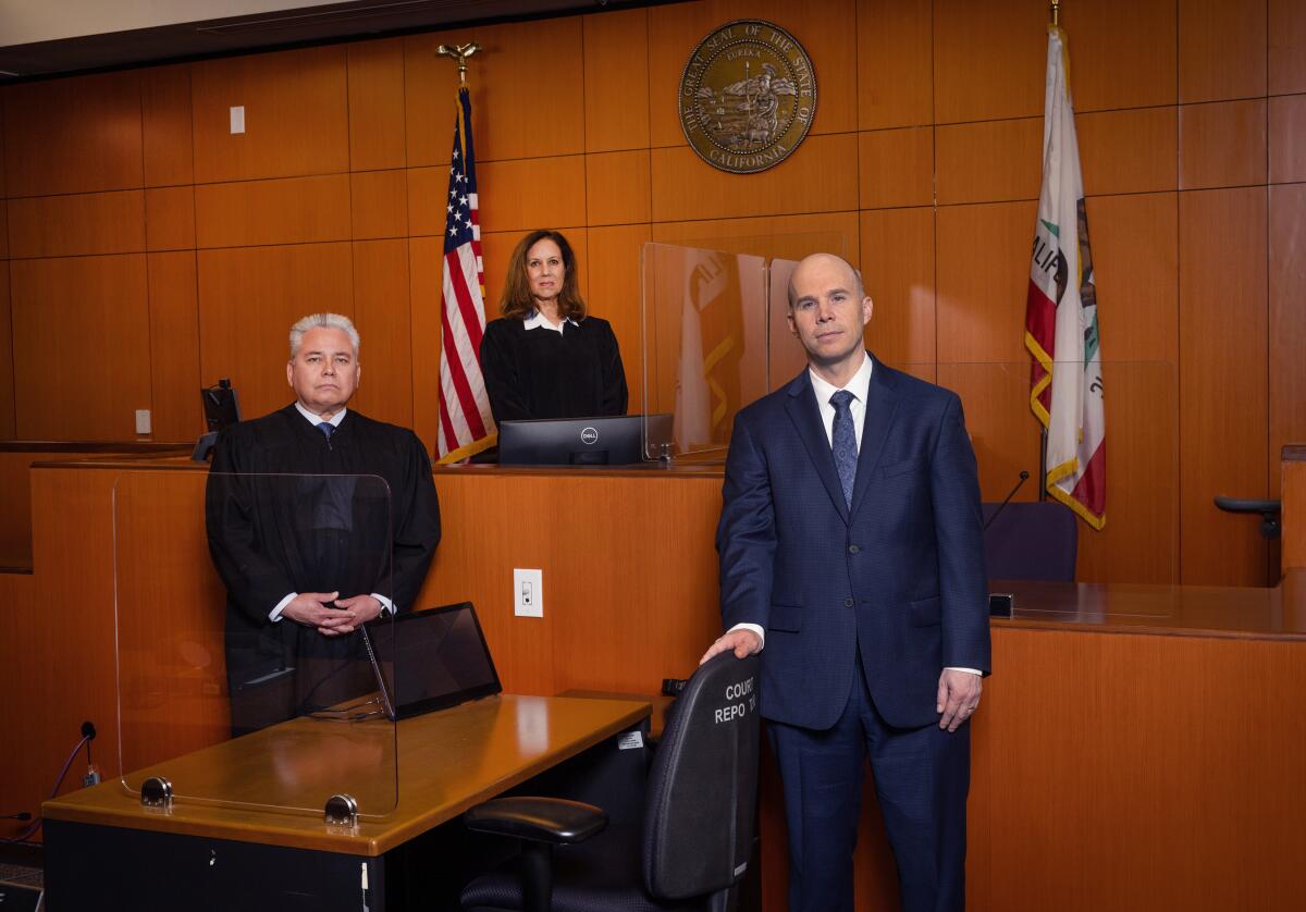 Los Angeles Superior Court judges at Santa Monica Courthouse