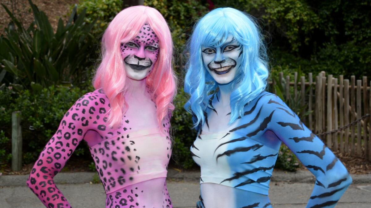 Guests at last week's Beastly Ball, which raised funds for the L.A. Zoo, were welcomed by wildly-dressed hostesses courtesy of Lucid Life Entertainment.