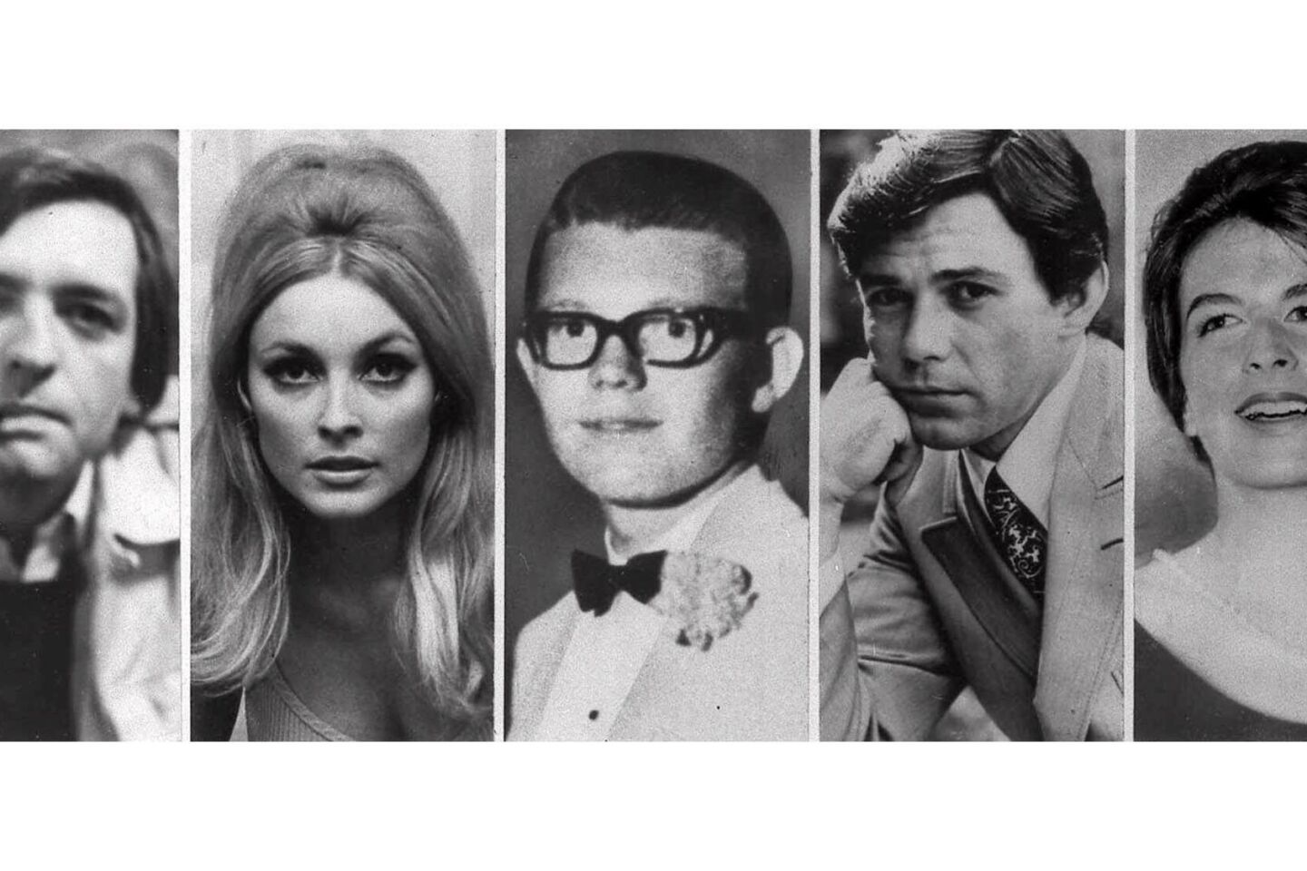 The five victims slain the night of Aug. 9, 1969 at the Benedict Canyon Estate of Roman Polanski. From left, Voityck Frykowski, Sharon Tate, Stephen Parent, Jay Sebring, and Abigail Folger. The next night, it happened again. Rosemary and Leno LaBianca, a wealthy couple who lived across town, were stabbed to death in their home.