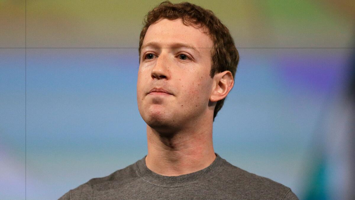 Facebook chief Mark Zuckerberg, shown in 2014, has several accounts on rival social networks.