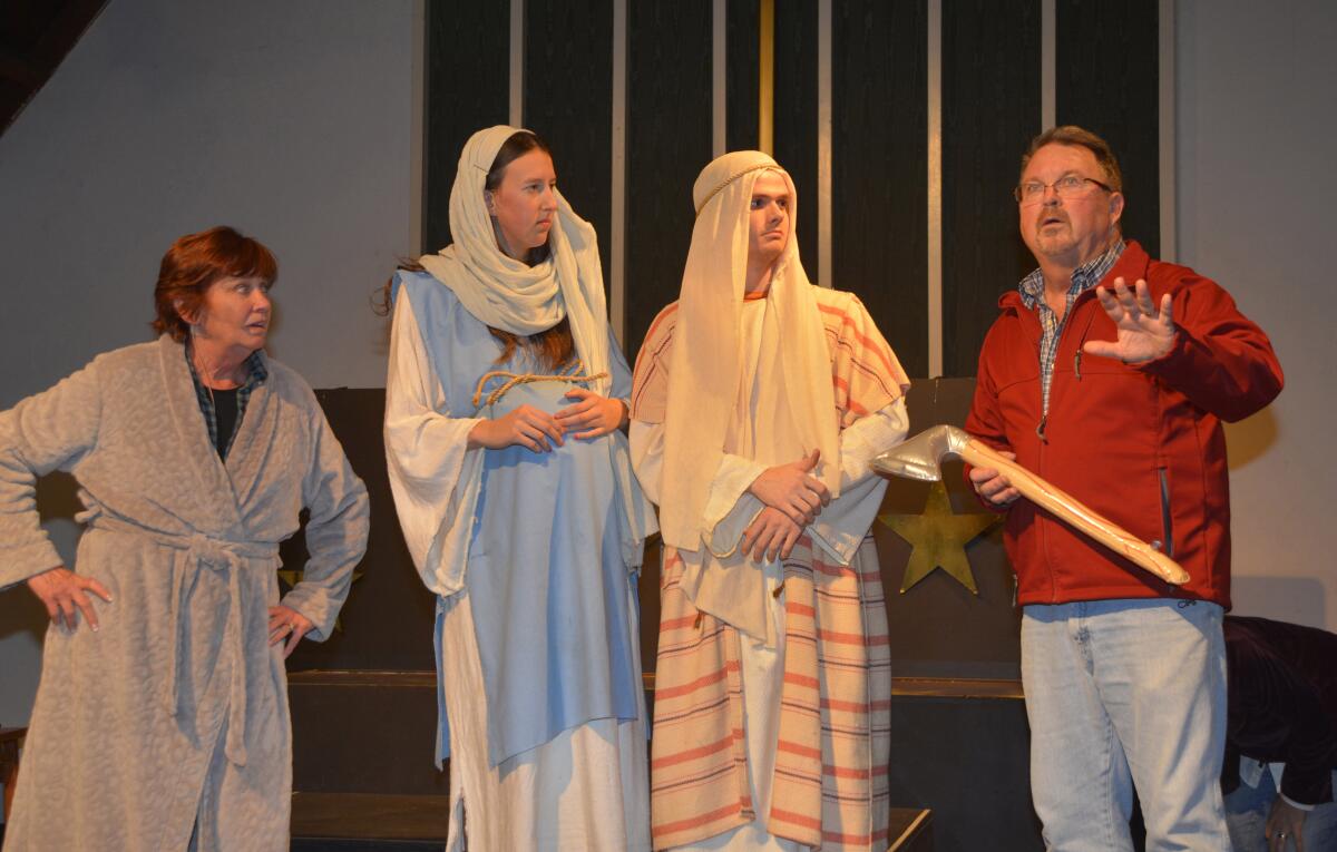 With Pastor Paul Clairville and his wife, Carol, playing Jack and Wendy Torrance, and Lydia Lyman Grote and Patrick Stephenson in the roles of Mary and Joseph, pop culture and theology harmoniously clash during “Nativity: The Musical!”