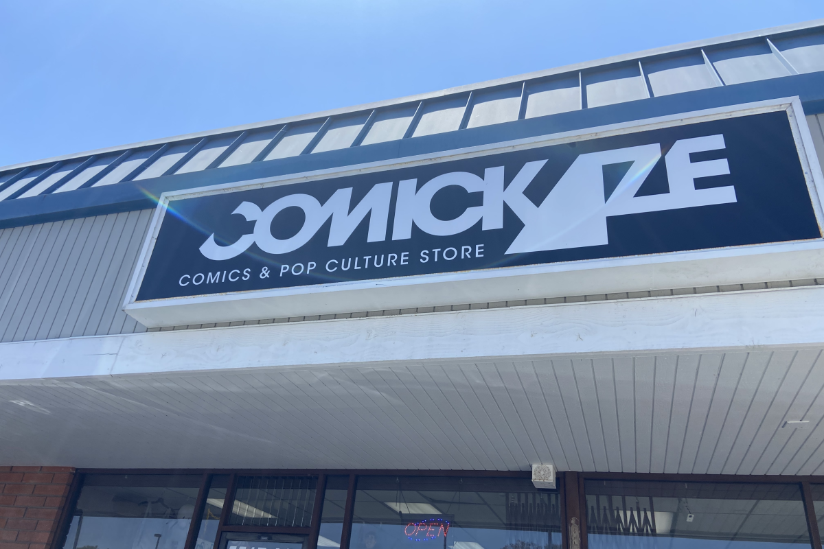 The exterior of Comickaze Comics and Pop Culture Store in 2022.