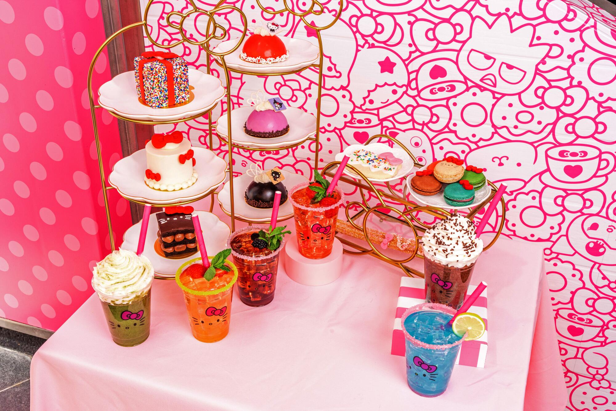 Universal CityWalk rolls out a virtual pastel pink carpet to welcome the Hello Kitty® and Friends Cafe.