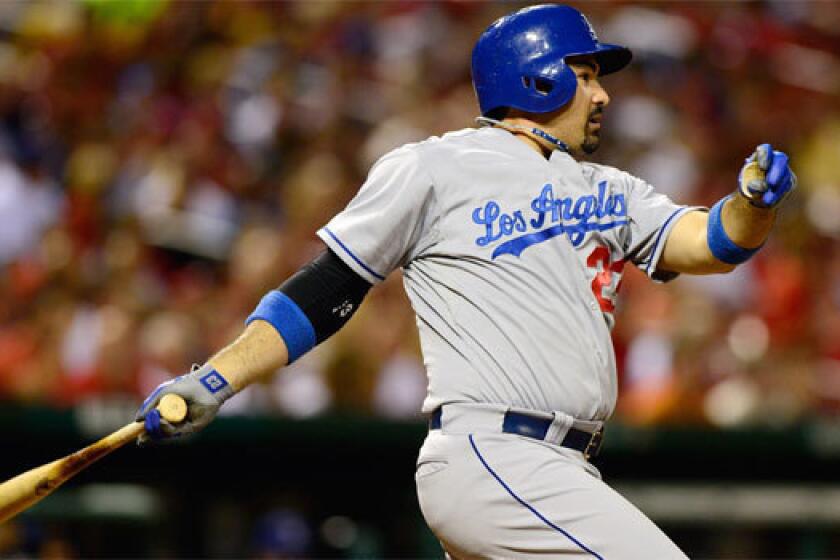 Dodgers first baseman Adrian Gonzalez may have trouble deciding who to root for in the Little League World Series.