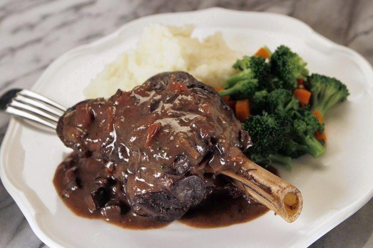 Amtrak's lamb shanks dish is made with a sous-vide method, but it has been adapted for home cooks.