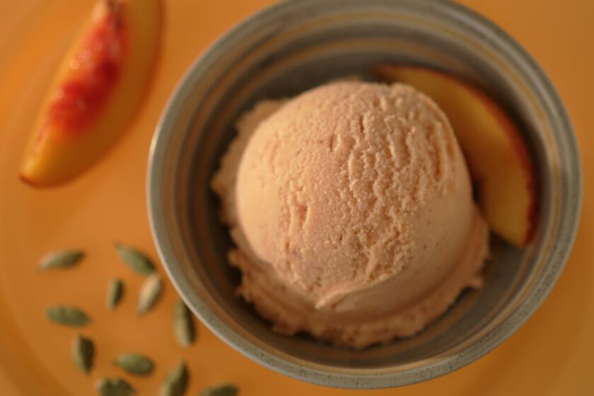 Recipe: Nectarine-cardamom ice cream