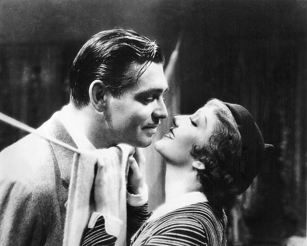 Clark Gable and Claudette Colbert in director Frank Capra’s “It Happened One Night” (1934).