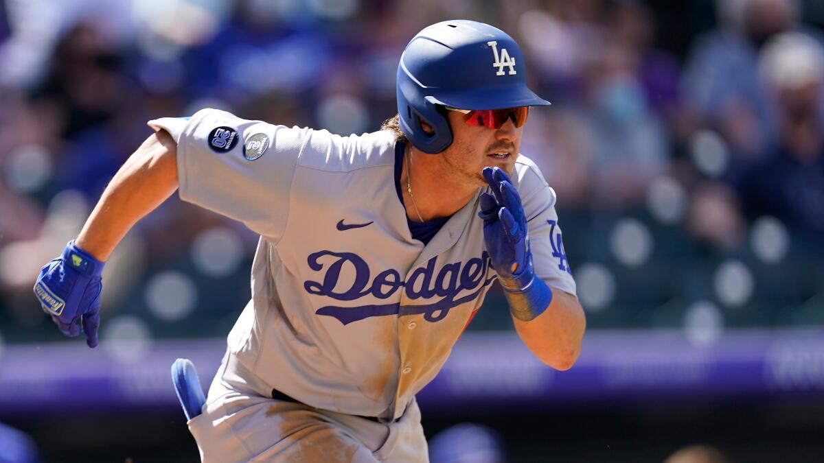 Los Angeles Dodgers second baseman Zach McKinstry (8) and