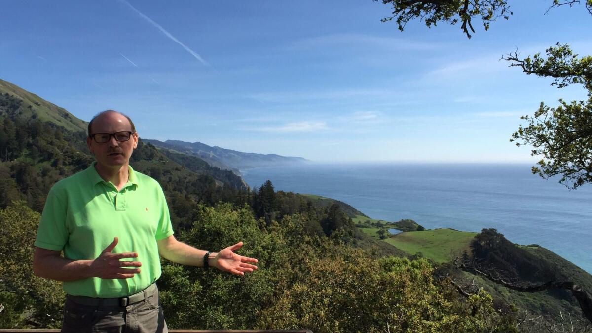 Kirk Gafill, owner of Nepenthe restaurant, is worried about losing millions of dollars now that his famous Big Sur tourist destination, known around the world for its spectacular views, has been forced to close.