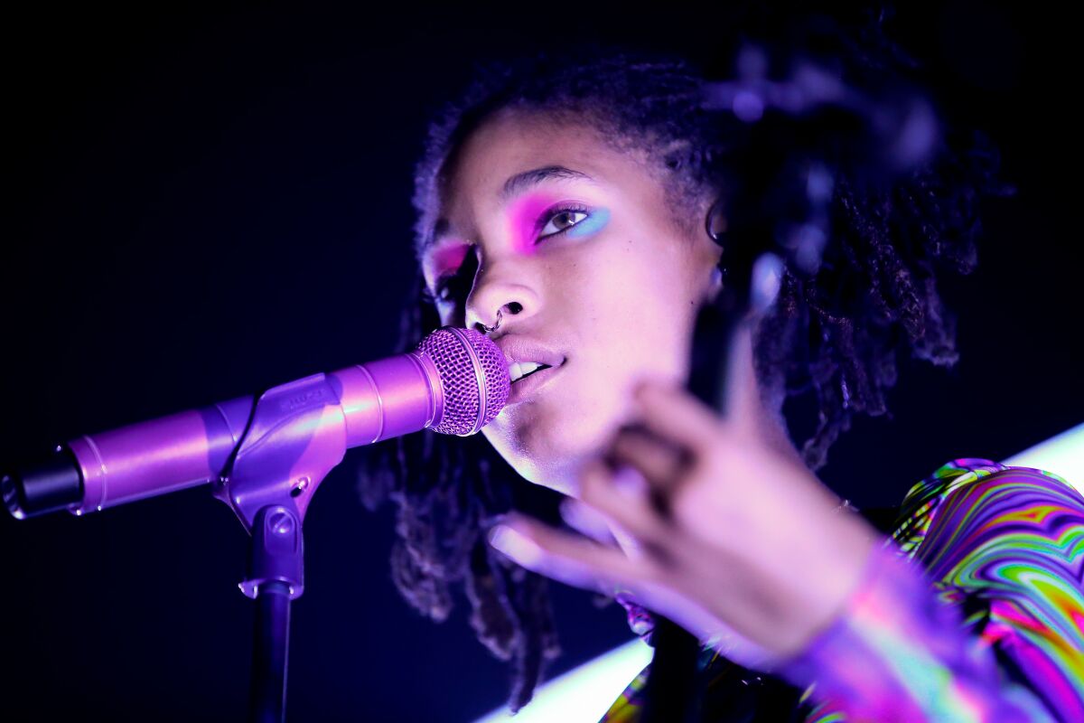 Willow Smith during a December performance in Los Angeles.