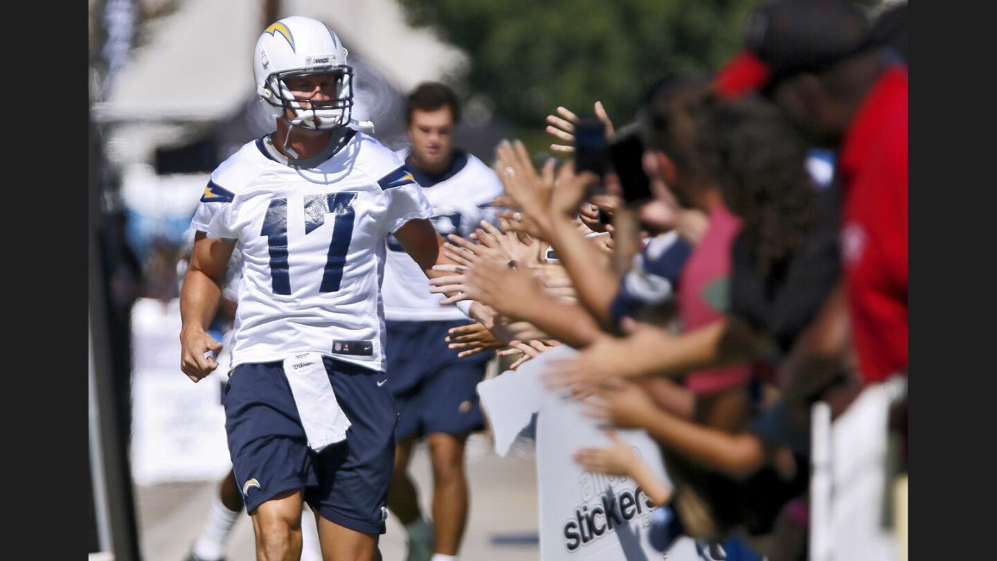 Los Angeles Chargers' Reed, Williams and the team at training camp