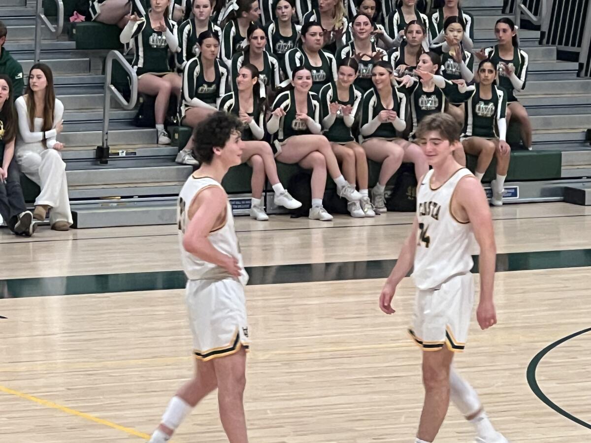Mira Costa's Dylan Black (left) and Will Householter have been key players for the 22-1 Mustangs.